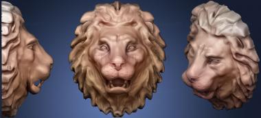 3D модель Львиная голова (STL)
